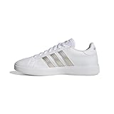 adidas Damen Grand TD Lifestyle Court Casual Shoes Schuhe, Cloud White/Platinum/Cloud White, 40 EU