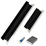 TECKZOON Flächenspachtel, 80cm+40cm Aluminiumlegierung Z-Griff Spachtel Werkzeug Kit Für Große Arbeitsbereich Wand Dekoration Bau Werkzeug Set, mit Schleifschwamm und Kleinspachtel