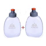 AONIJIE 2 Stück 250ml/350ml/450ml/500ml/600ml Faltbarer BPA frei TPU Trinkflaschen Sportflasche (2pcs-170ML-PP5)