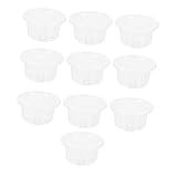 ERINGOGO 10 Stück Teiliges Reptilien Fütterungsbehälter Transparente Terrarien für Eidechsen Schlangen und Spinnen Hochsichtbar Sicher und Langlebig für Beobachtung und Fütterung