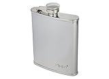 Zippo Flachmann Edelstahl - Silber - 177 ml - Poliert - Ideal für Wandern und Outdoor Aktivitäten