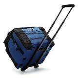 Kühler mit Rädern und Griff 38L wasserdichte niedrige Rausch -Rollkühler Faltbarer Reißverschluss Isolierter Beutel für Strandcamping -Reisen Picknick im Freien im Freien