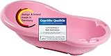 KiNDERWELT Babywanne 84 cm - Baby Badewanne - BPA-Frei - Wanne zum Baden für Babys und Neugeborene - rosa