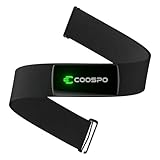 COOSPO H9Z Pulsmesser Brustgurt, Wiederaufladbare Bluetooth 5.0/ ANT+ Herzfrequenzmesser Brustgurt, IP67 Wasserdichter HRM Fitness Tracker Kompatibel mit Polar Wahoo Strava Garmin