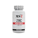 MST Zinc Chelate Bisglycinate 25 mg - hochdosiertes Zink Bisglycinat mit optimaler Bioverfügbarkeit (180 Tabletten)