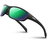 RIVBOS Sonnenbrillen Fahrradbrille Radsportbrillen Sportbrille für damen herren Polarisierte TR90 Superleichtes Unzerbrechlicher Rahmen UV400 Wandern Laufen Golfen und Fischen RB831(RB832)