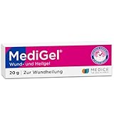 MediGel 20 g zur Wundheilung - bei akuten Wunden - reduziert die Narbenbildung - ohne Klebegefühl - Hydroaktives Lipogel mit Zink & Eisen