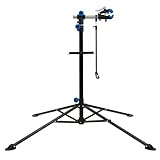 TRUTZHOLM Fahrradmontageständer 360° drehbar höhenverstellbar 50 kg Traglast Stahl mit magnetischer Werkzeugablage schwarz für Fahrräder Mountainbikes E-Bikes