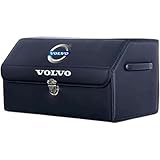 CHANGKAIFA Kofferraum Organizer für Volvo XC90 II Bj. 2014-2022, Auto Zubehör Innenraum Organizer Multifunktionellem Autobox Kofferraum Mehrere Fächer Auto Organizer,Black-M