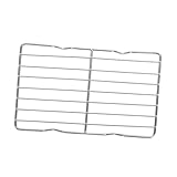 CAXUSD Grill-fettabscheider Kochen Grillrost Bratpfanne Kuchengitter Backen Hibachi-Grill Grillpfanne Grillkorb Herd Drahtgeflecht Zum Grillen Backofengestell Rostfreier Stahl Silver