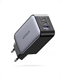 UGREEN Nexode USB C Ladegerät 65W GaN Netzteil 3-Port PD Charger 60W PPS kompatibel mit MacBook Pro/Air, iPhone 17 Pro Max/16/15, iPads, Galaxy S24 Ultra/S23/S22(Schwarz)