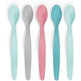 Reer 23022 BabySpoon Fütterlöffel-Set, 5 Stück, Babylöffel, Fütterlöffel mit extra langem Griff, mehrfarbig