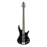 IBANEZ Jumpstart Starter Kit E-Bass 4 String - Black inkl. Amp, Gigbag, Picks, Strap & Headphones (IJSR190-BK), 102 x 42 x 16 cm