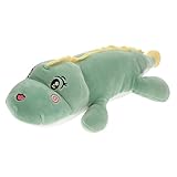 IMIKEYA Dinosaurierpuppenkissen Cartoon-Plüschpuppe Tierpuppe Dinosaurier-Plüschpuppe Cartoon-Dinosaurier-Kissen Plüsch-Dinosaurier gefülltes Puppenkissen Grün