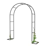 Gartenlaube Pergola aus Metall für den Außenbereich mit Rankgitter für Kletterpflanzen und Reben, langlebige und stilvolle Gartendekoration, perfekt für die Landschaftsverschönerung