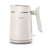 Philips HD9365/10 Conscious Collection Wasserkocher, biologischer, 100% recycelter Kunststoff, Nachhaltig, 2.200 Watt, 1,7 l Füllmenge, Creme