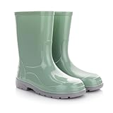 LEMIGO Unisex Kinder Gummistiefel Regenstiefel Regenschuhe OLI 20-35 EU (Minze, EU Schuhgrößensystem, Grundschulkind, Numerisch, M, 31)
