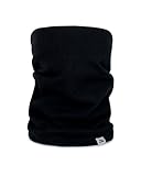 DANISH ENDURANCE Merino Multifunktionstuch, Winter Schlauchschal, Loop Schal, Stirnband oder Nackewärmer,Atmungsaktiv&Warm, Unisex, für Damen & Herren, Schwarz, Einheitsgröße