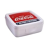 Snips, Coca-Cola Sandwich-Box, Toast-Box 14,5 x 14,5 x 5,5 cm, Coca-Cola Snack-Box Made in Italy, 0% BPA