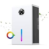 Olubfdh Luftentfeuchter Elektrisch 2800ml Luftentfeuchter Elektrisch Luftentfeuchter mit Luftreinigung Automatische Abschaltung Schlafmodus mit Digitalanzeige Luftentfeuchter Sleep-Modus
