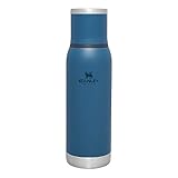 Stanley Adventure To-Go Thermosflasche 0.75L - 20 Stunden Heiß - 25 Stunden Kalt - Auslaufsicher - Isolierter Deckel - Doppelwandige Vakuumisolierung - BPA Frei - Abyss