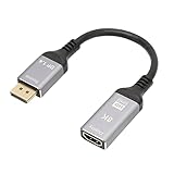 Cryfokt Multimedia-Schnittstellen-Konverterkabel zu HD 8K 48 Gbit/s, Unterstützt HDR 3D AV-Adapterkabel für Laptop, PC, TV-Projektor, Premium-Qualität und Tragbar für Spieleliebhaber