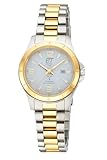 ETT Eco Tech Time Funk Solar Damen Uhr Analog mit Edelstahl Armband ELS-11676-12M