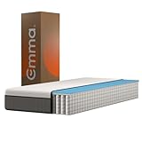 Emma Original II Matratze 90x200 cm, 22 cm Höhe – Kaltschaummatratze, Memoryschaum und Federkernmatratze mit Taschenfedern, Mittelweich H2, 3-Zonen-Stützung, Atmungsaktiv, Waschbarer Bezug