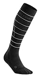 CEP – REFLECTIVE COMPRESSION SOCKS für Herren | Reflektierende Laufsocken in schwarz | Größe V