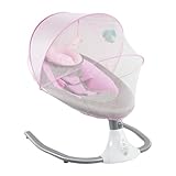 sulckcys Electric Baby Swing Cradle Infant Bouncer Rocker Chair Bluetooth Music Bassinet Babyschaukel Babywippe mit 12 voreingestellten Schlafliedern für 0-18 Monaten Babys