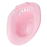 HEMOTON Sitzbadewanne mit Rutschfester Basis für Schwangere und Senioren Sitzbad Toiletteneinsatz mit Glatter Oberfläche Großes Becken für Heilbäder und Private Pflege für Postoperative