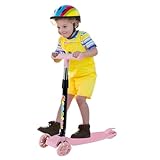 – Bunter Scooter | Beleuchtete | Tretroller Geeignet Für Kinder Freizeit, Geburtstagsgeschenke, Pausenhof Spaß & Sichere Fahrabenteuer