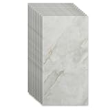 Küchenrückwand selbstklebend,Küche Küchenrückwand Glasoptik 10 Stück Spritzschutz Küche 30cm x 60cm Rückwandschutz Platte 2.5mm PVC Folie für Küche Badezimmer (B)