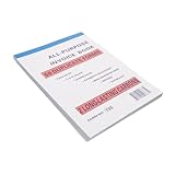 NUOBESTY Quittungsbuch Verkaufsbeleg lieferschein Verkaufsauftragsbuch Rechnungsbuch für Kleinunternehmen Papier Weiß