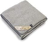 Woolmark ! Merino Schafwolldecke/Kuscheldecke, 100% Merinowolle, Schafwolle Merinowolle SUPER King GRAU Decke 250 x 200 cm