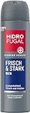 Hidrofugal MEN FRISCH & STARK Spray, Deo Spray mit starkem Antitranspirant Schutz, Deo für Männer mit erfrischendem Duft ohne Ethylalkohol (150 ml)