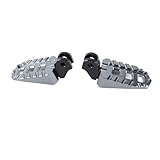 Itonash Motorradfußtaste Einstellbare Vorderfußstifte, CNC6063 Aluminiumlegierung Ersatzfootstütze mit Anodierten Oberflächen für Stil, Kontrolle für Scrambler 400x 2023-2025 (Ti Farbe)