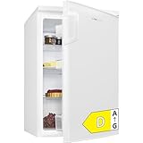 Clatronic® Kühlschrank ohne Gefrierfach | Energieklasse D | 84,5cm | Vollraumkühlschrank | leise 39dB | Türanschlag wechselbar | 0°C - 8°C | 133L | Kühlschrank klein mit Gemüsefach | VS 100 weiß