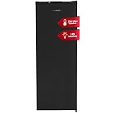 TELEFUNKEN Kühlschrank ohne Gefrierfach 255 Liter | Standkühlschrank groß | Vollraumkühlschrank freistehend mit Gemüsefach | LED-Beleuchtung | Türanschlag wechselbar | KTFK265EDI dark inox