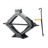 Cabilock Tonnen Scherenwagenheber Auto Wagenheber Stabiler Stahlheber für SUV Pkw Reifenwechsel Schneller Hebevorgang Robuste Basisplatte Zufällige Farbe Zufällige Farbe