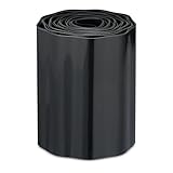 Relaxdays Rasenkante, 20 cm x 9 m, zur Beeteinfassung & Umrandung von Wegen, Flexibles Rasenband, Kunststoff, schwarz