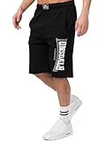 Lonsdale Herren Logo Jam Sportshorts, Schwarz, L EU