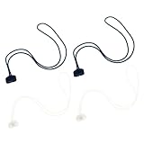 HEALSOPTHY 4 Stück Teiliges Magnetische Lost Straps für Earphones Lange Abnehmbare Silikon Kordel in Transparent und Blau Kompatibel mit Airpods Leicht Langlebig Einfach zu Tragen