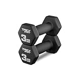 TREX SPORT Neopren Hanteln Set | Kurzhanteln 2er Set 4kg-20kg | Hanteln Frauen & Männer Set (2 x 3 kg)