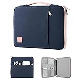 Dadanism 9-11' Tablet Tasche Hülle mit Griff Kompatibel mit iPad Air 5/4 10,9 iPad 10. Gen, iPad Air 11', iPad 10,2 9/8/7. Gen, iPad Pro 11 M4 2024-2018, Galaxy Tab A8/S9 FE/A9+, Indigo & Rosa