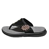 Herren Hausschuhe Outdoor Casual,Einfarbig Leicht Plateau Keilsandalen,Herren Flip Flops High End rutschfeste,Zehentrenner Badelatschen,Standschuhe Barfussschuhe