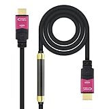 PRENDELUZ HDMI-Kabel V2.0, 4K, 60 Hz, hohe Geschwindigkeit/HEC, Repeater, A/A-/M, 25 m, Nanokabel