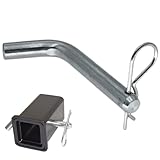 Weißer Zink -Pivot - 5/8 -Zoll -Schlepphaken | Resistenter Anhängerbefestigungsstift mit schneller und sicherer Installation, reduziert Vibrationen beim Fahren, kompatibel mit verschiedenen Fahrzeugen