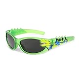 Hifot Sonnenbrille Kinder Jungen Mädchen, Dinosaurier Sonnenbrille Jungen 3-10 Jahren, Mode Kindersonnenbrille Fahrradbrille Kinder Sonnenbrillen mit UV-Schutz, für Ferien Strand Freien Sommer Sport
