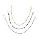 Hemobllo 3 Stück Vintage Taschenuhr Kette aus Langlebiger Metalllegierung Unisex Design Kettenuhr Zubehör für Herren Damen Vielseitige Uhr Ketten für Jeans und Taschenuhren